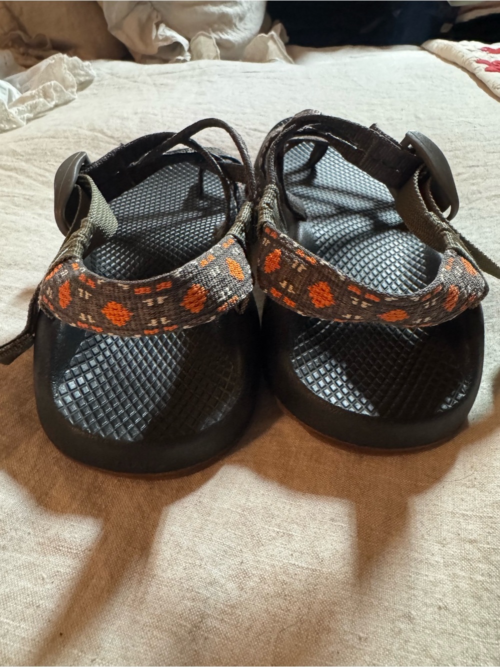Women’s gray Floral-Strap Chacos - Picture 3 of 4